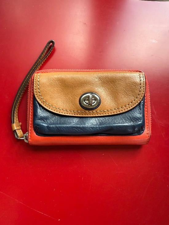 Coach Handbags - Coach Park Dylan Color Block Leather Wristlet /Wallet GUC